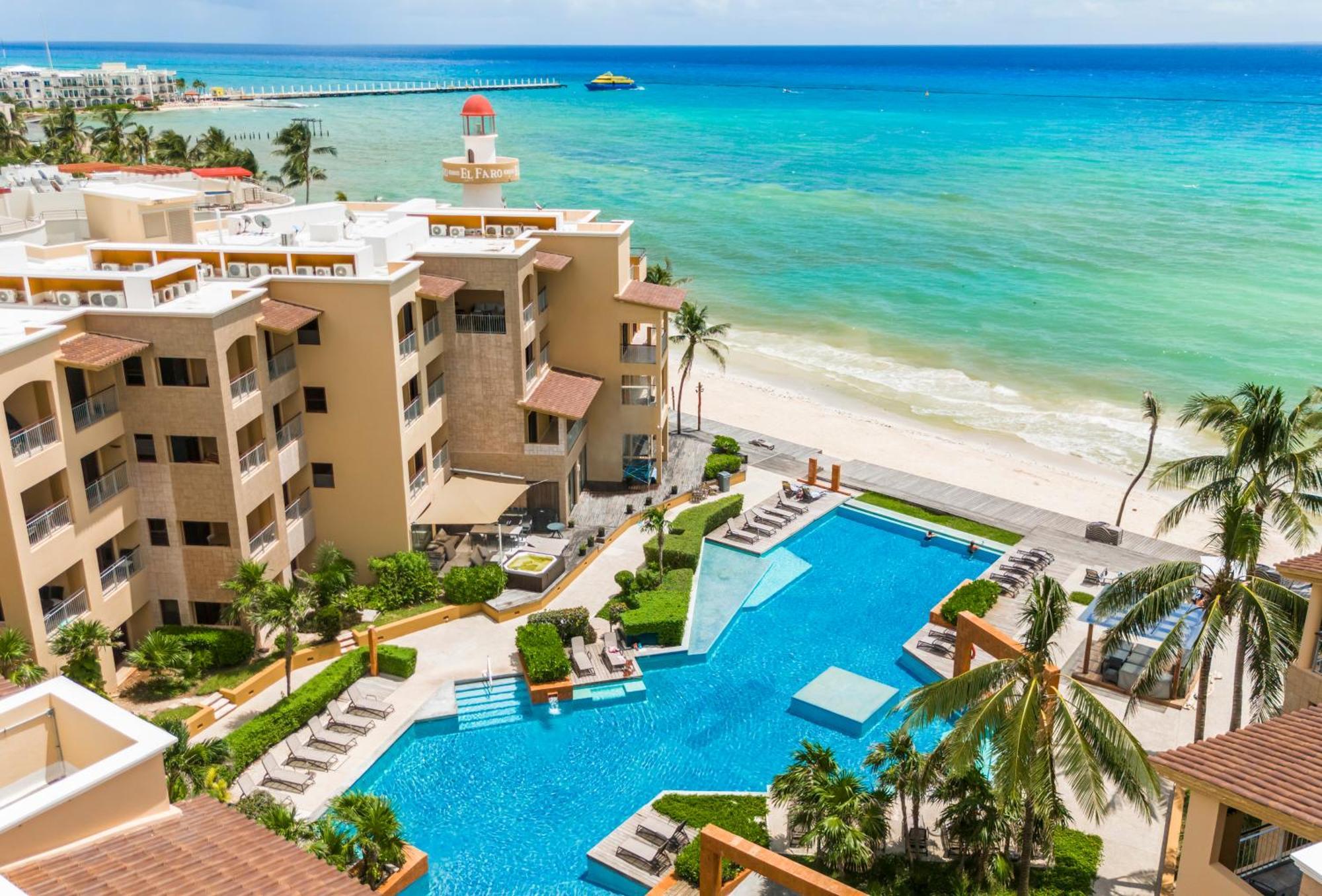 Condo Surf 407 - Beachfront Oceanview 1 Bedroom Condo Rental - at El Faro condos Playa del Carmen Exterior foto